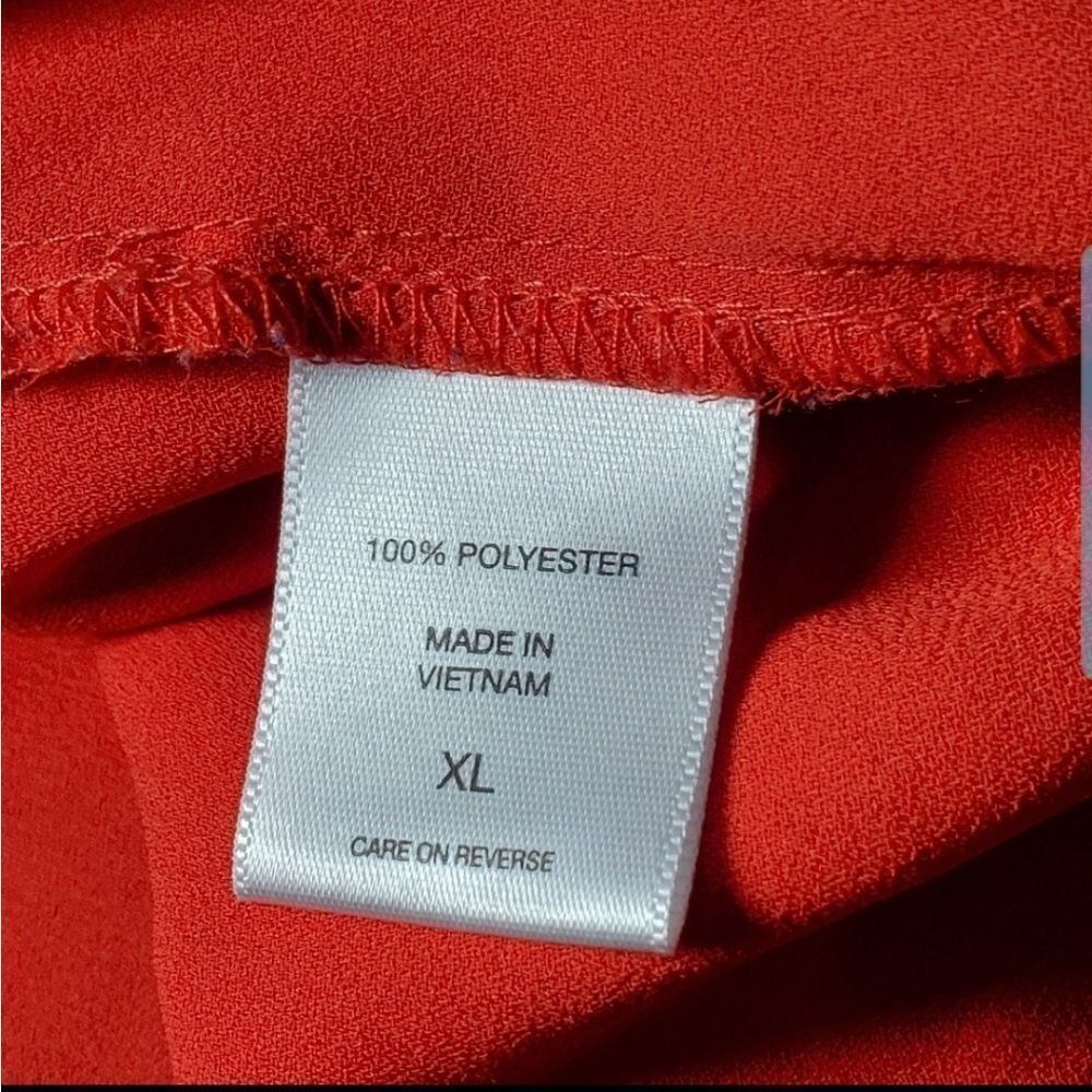 New York & Company button long sleeve blouse - Picture 6 of 8